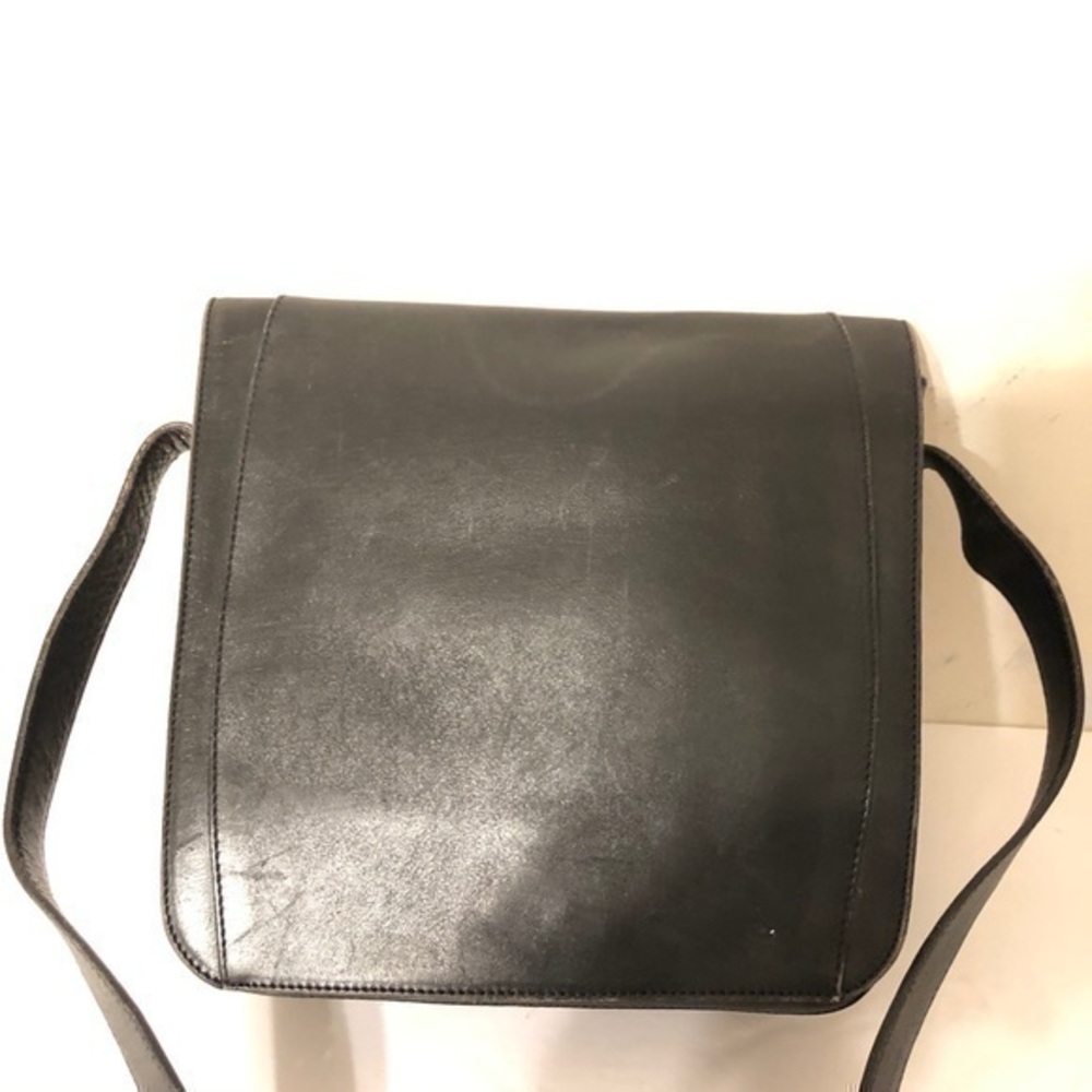 COACH vintage black leather made in Italy rare!